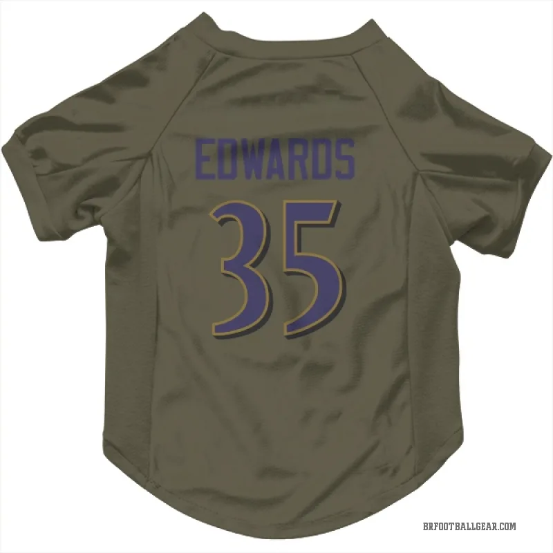 Gus Edwards Pet Jersey Authentic Baltimore Ravens Gus Edwards Pet