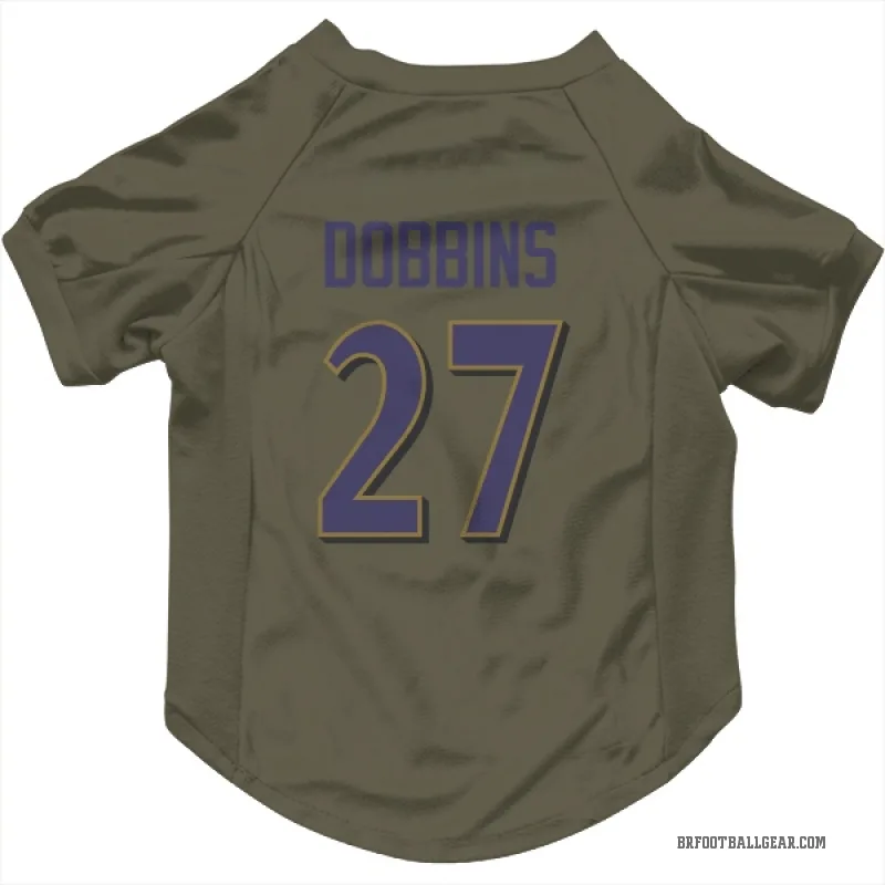 J.K. Dobbins Pet Jersey Authentic Baltimore Ravens J.K. Dobbins Pet