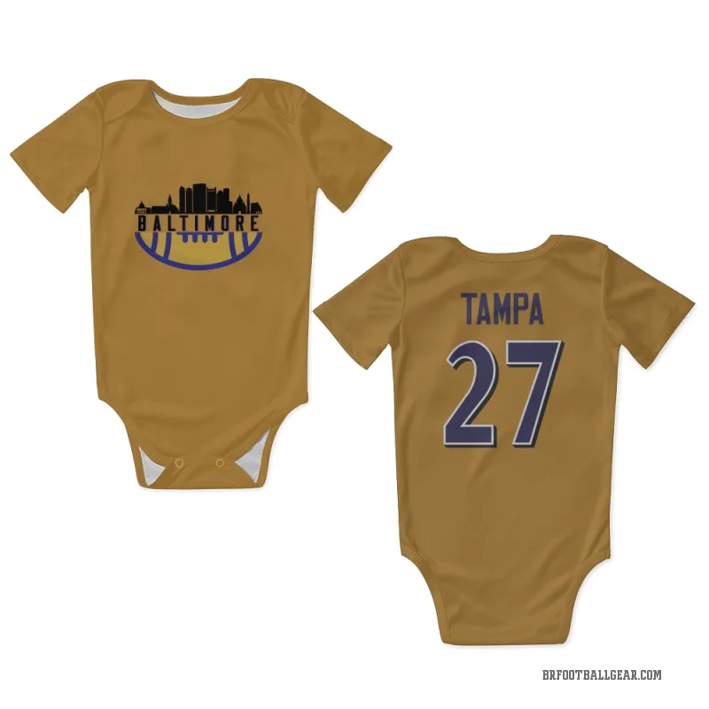 T.J. Tampa Gold Baltimore Ravens Newborn & Infant Bodysuit