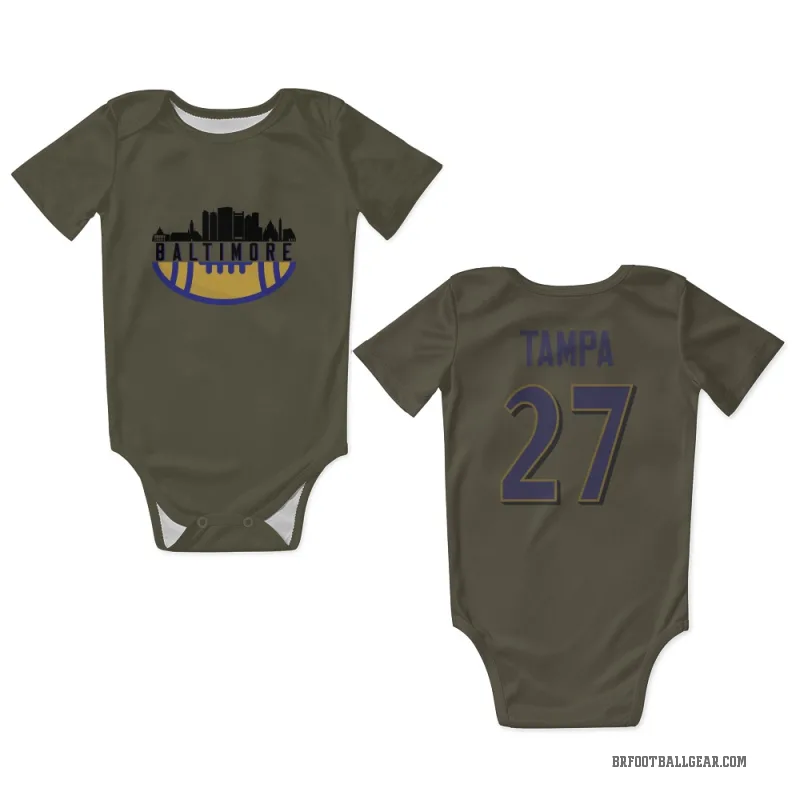 T.J. Tampa Olive Baltimore Ravens Newborn & Infant Bodysuit