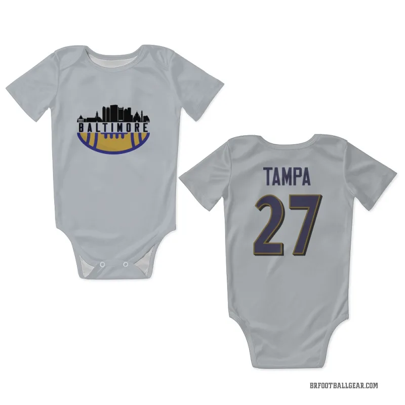T.J. Tampa White Baltimore Ravens Newborn & Infant Bodysuit